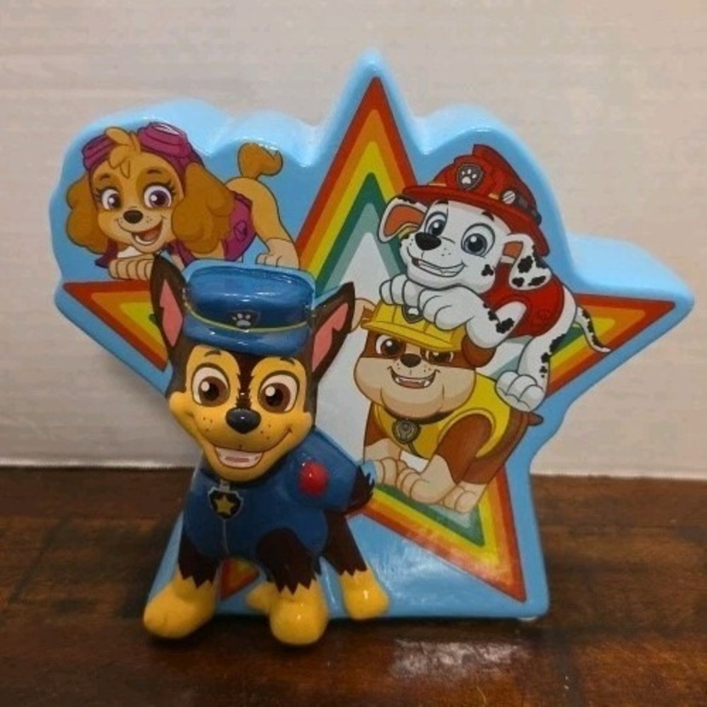 Spim Master Paw Patrol Coin Piggy Bank Blue Star